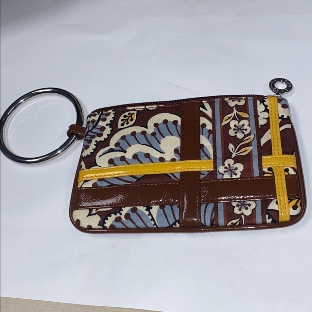 Vera Bradley SLATE BLOOMS Bangle Wristlet Handbag